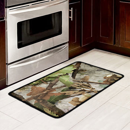 Hunting Camouflage Pattern Print Kitchen Mat