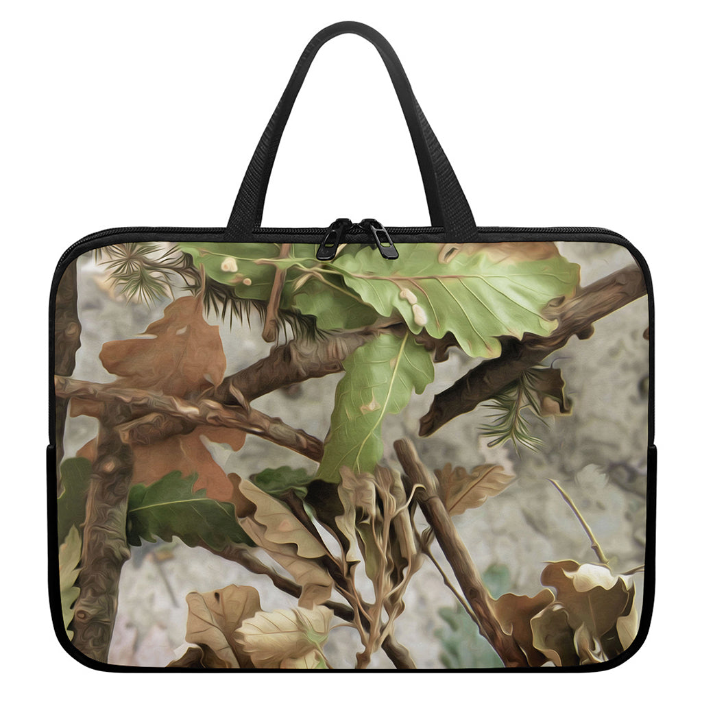 Hunting Camouflage Pattern Print Laptop Sleeve With Handle