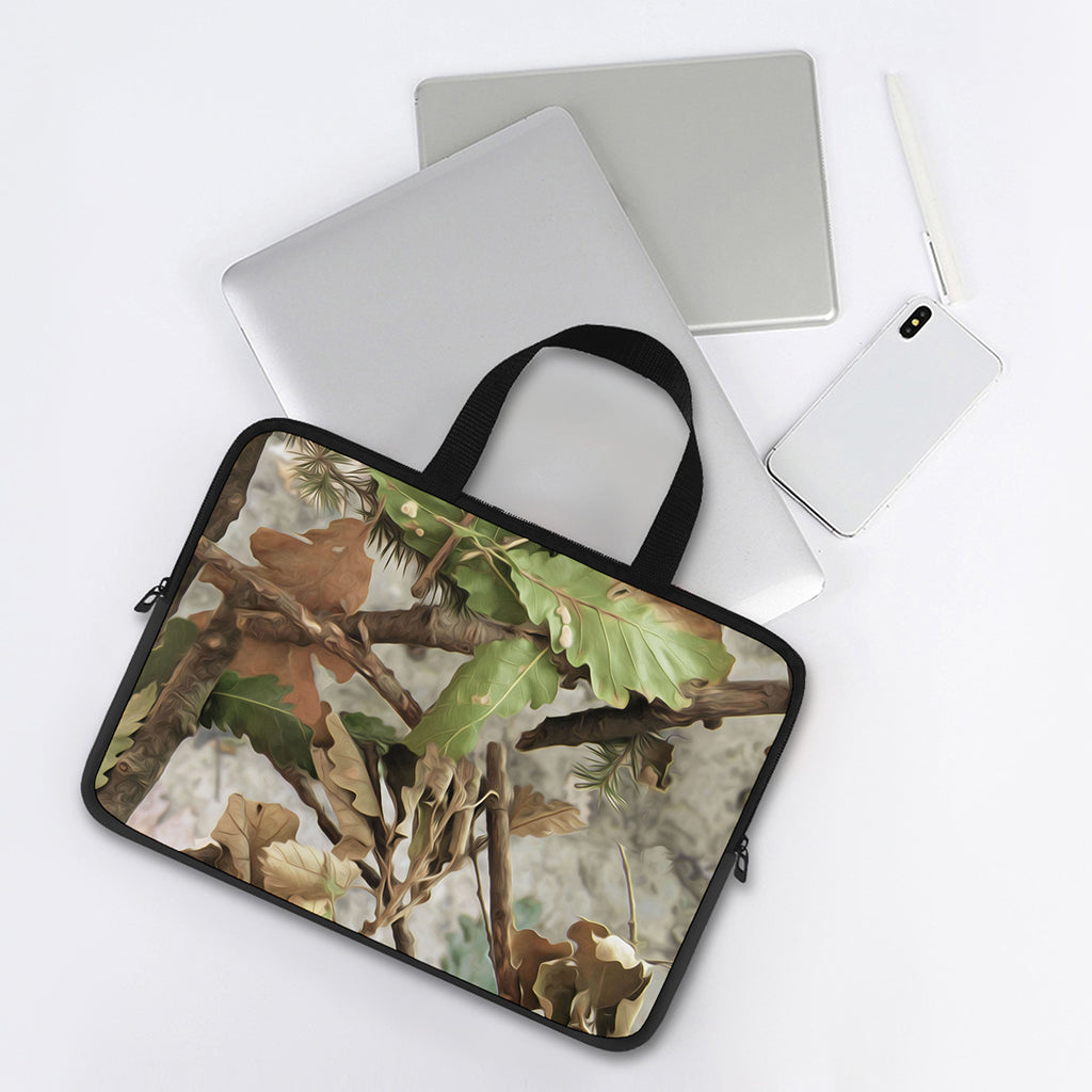 Hunting Camouflage Pattern Print Laptop Sleeve With Handle