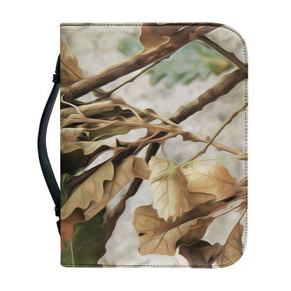 Hunting Camouflage Pattern Print Leather Bible Cover