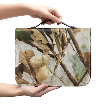 Hunting Camouflage Pattern Print Leather Bible Cover