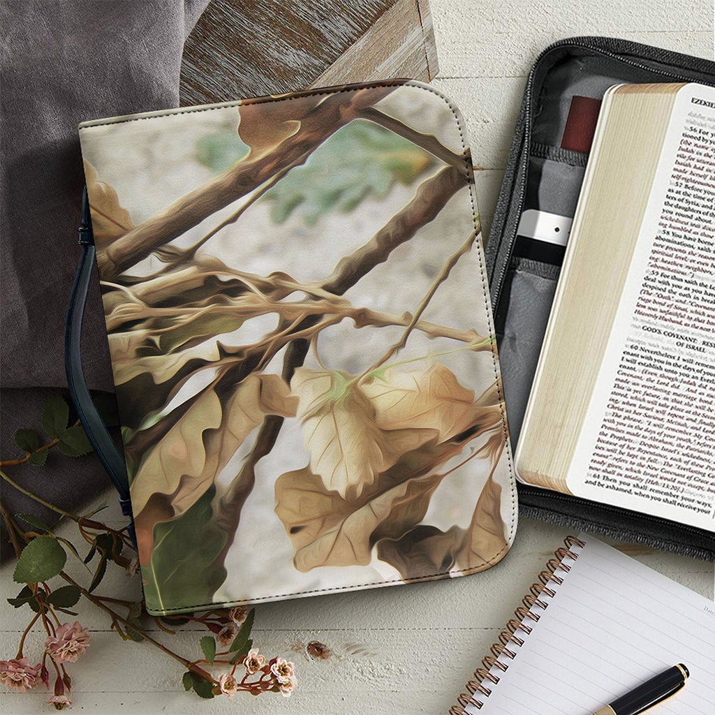 Hunting Camouflage Pattern Print Leather Bible Cover