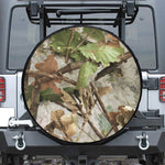 Hunting Camouflage Pattern Print Leather Spare Tire Cover