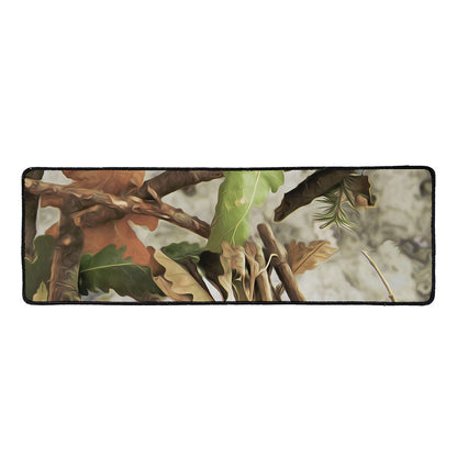 Hunting Camouflage Pattern Print Long Kitchen Mat