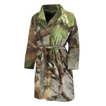 Hunting Camouflage Pattern Print Men's Bathrobe