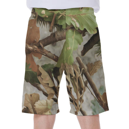Hunting Camouflage Pattern Print Men's Beach Shorts
