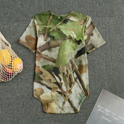 Hunting Camouflage Pattern Print Men's Bodysuit