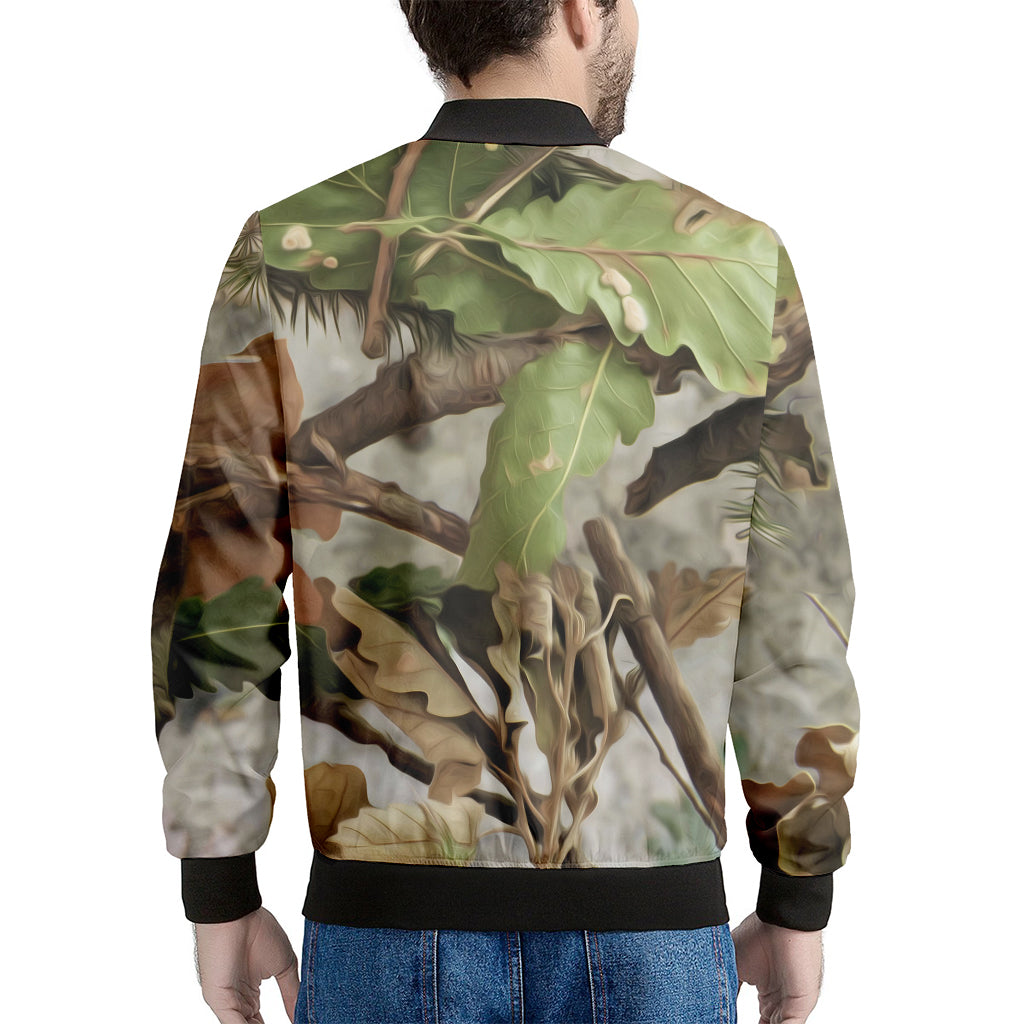 Hunting Camouflage Pattern Print Men's Bomber Jacket
