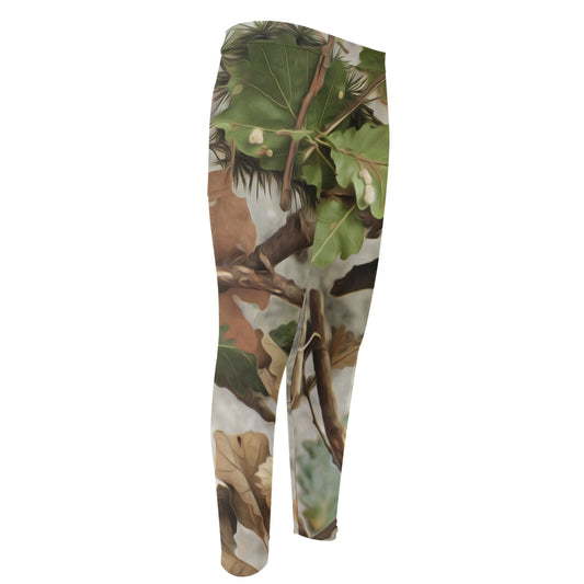Hunting Camouflage Pattern Print Men's Compression Pants