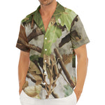 Hunting Camouflage Pattern Print Men's Deep V-Neck Shirt