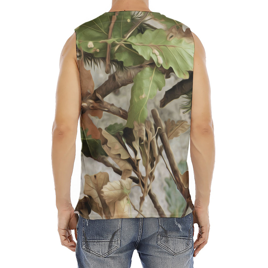 Hunting Camouflage Pattern Print Men's Fitness Tank Top