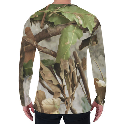 Hunting Camouflage Pattern Print Men's Long Sleeve T-Shirt