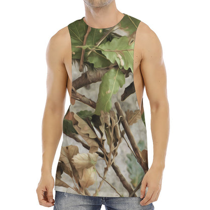 Hunting Camouflage Pattern Print Men's Muscle Tank Top
