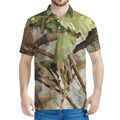 Hunting Camouflage Pattern Print Men's Polo Shirt