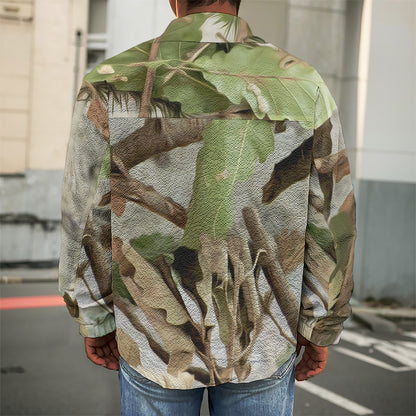 Hunting Camouflage Pattern Print Men's Shirt Jacket