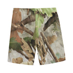Hunting Camouflage Pattern Print Men's Sports Shorts