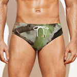 Hunting Camouflage Pattern Print Men's Swim Briefs