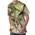 Hunting Camouflage Pattern Print Men's Velvet T-Shirt
