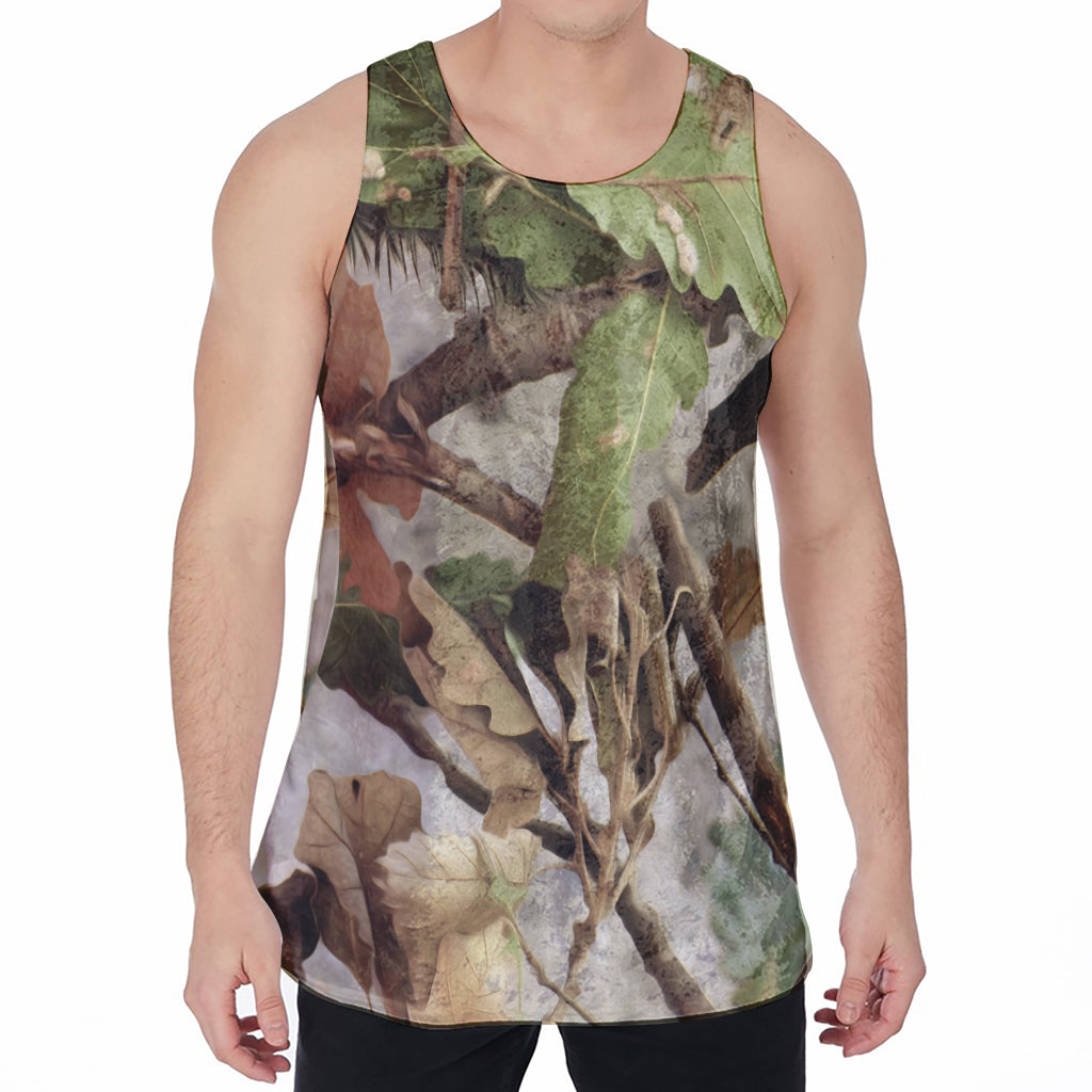 Hunting Camouflage Pattern Print Men's Velvet Tank Top