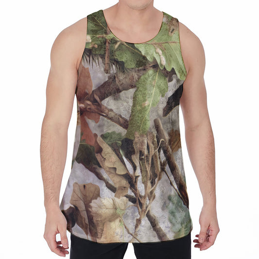 Hunting Camouflage Pattern Print Men's Velvet Tank Top