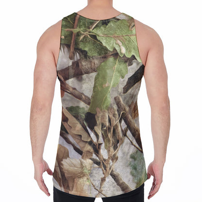 Hunting Camouflage Pattern Print Men's Velvet Tank Top
