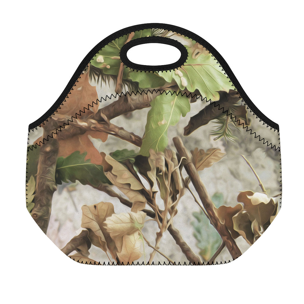 Hunting Camouflage Pattern Print Neoprene Lunch Bag