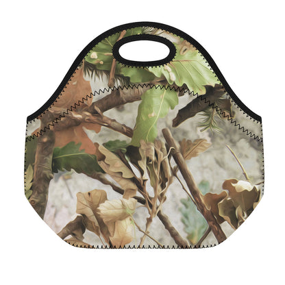 Hunting Camouflage Pattern Print Neoprene Lunch Bag