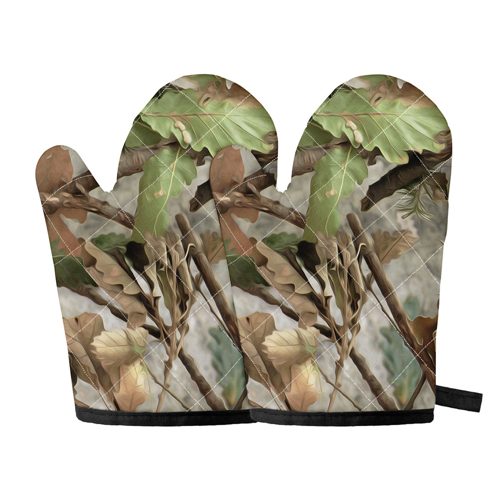 Hunting Camouflage Pattern Print Oven Mitts