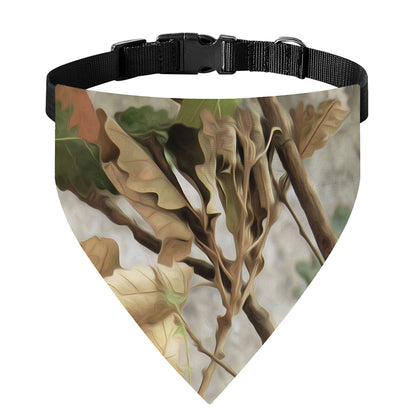 Hunting Camouflage Pattern Print Over The Collar Dog Bandana