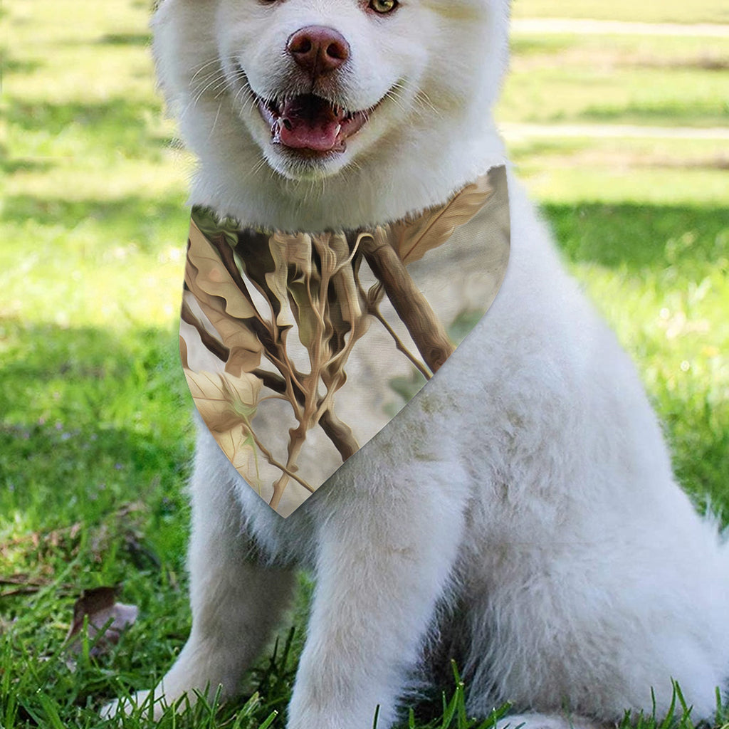 Hunting Camouflage Pattern Print Over The Collar Dog Bandana