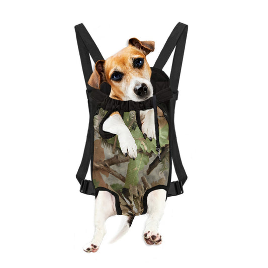 Hunting Camouflage Pattern Print Pet Carrier Backpack