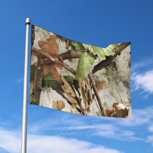 Hunting Camouflage Pattern Print Polyester Flag