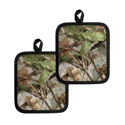 Hunting Camouflage Pattern Print Pot Holders