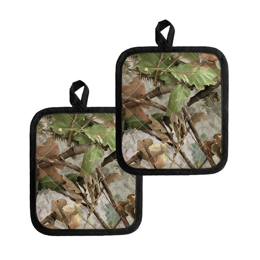 Hunting Camouflage Pattern Print Pot Holders