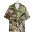 Hunting Camouflage Pattern Print Rayon Hawaiian Shirt