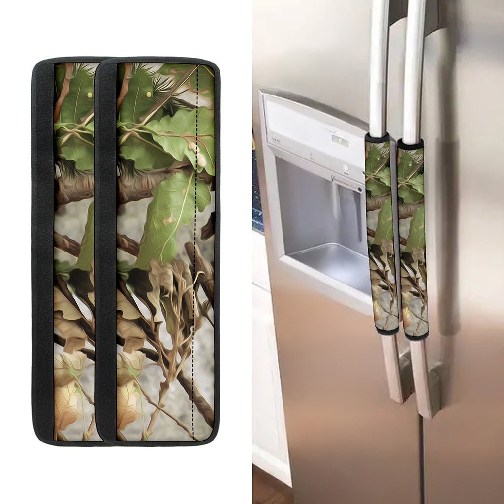 Hunting Camouflage Pattern Print Refrigerator Handle Covers