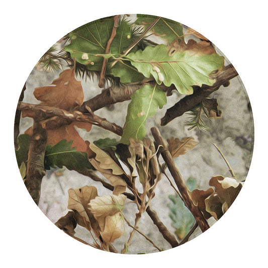 Hunting Camouflage Pattern Print Round Blanket