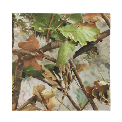 Hunting Camouflage Pattern Print Silk Bandana