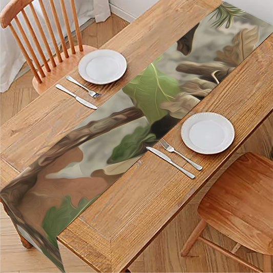 Hunting Camouflage Pattern Print Table Runner
