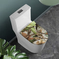 Hunting Camouflage Pattern Print Toilet Lid Cover