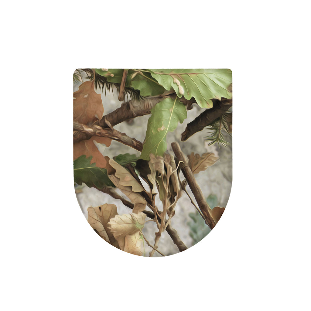 Hunting Camouflage Pattern Print Toilet Lid Cover