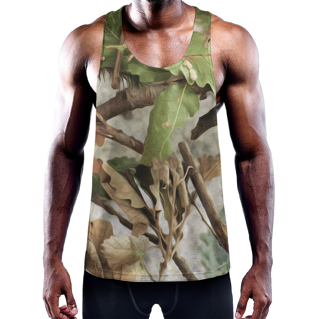 Hunting Camouflage Pattern Print Training Tank Top