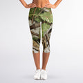 Hunting Camouflage Pattern Print Women's Capri Leggings