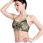 Hunting Camouflage Pattern Print Women's Sports Bra
