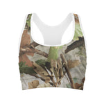Hunting Camouflage Pattern Print Women's Sports Bra