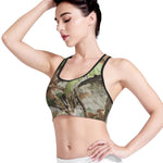Hunting Camouflage Pattern Print Women's Sports Bra