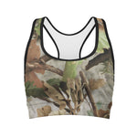 Hunting Camouflage Pattern Print Women's Sports Bra