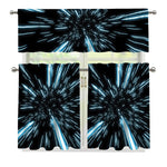 Hyperspace Lightspeed Print 3 Piece Kitchen Curtains
