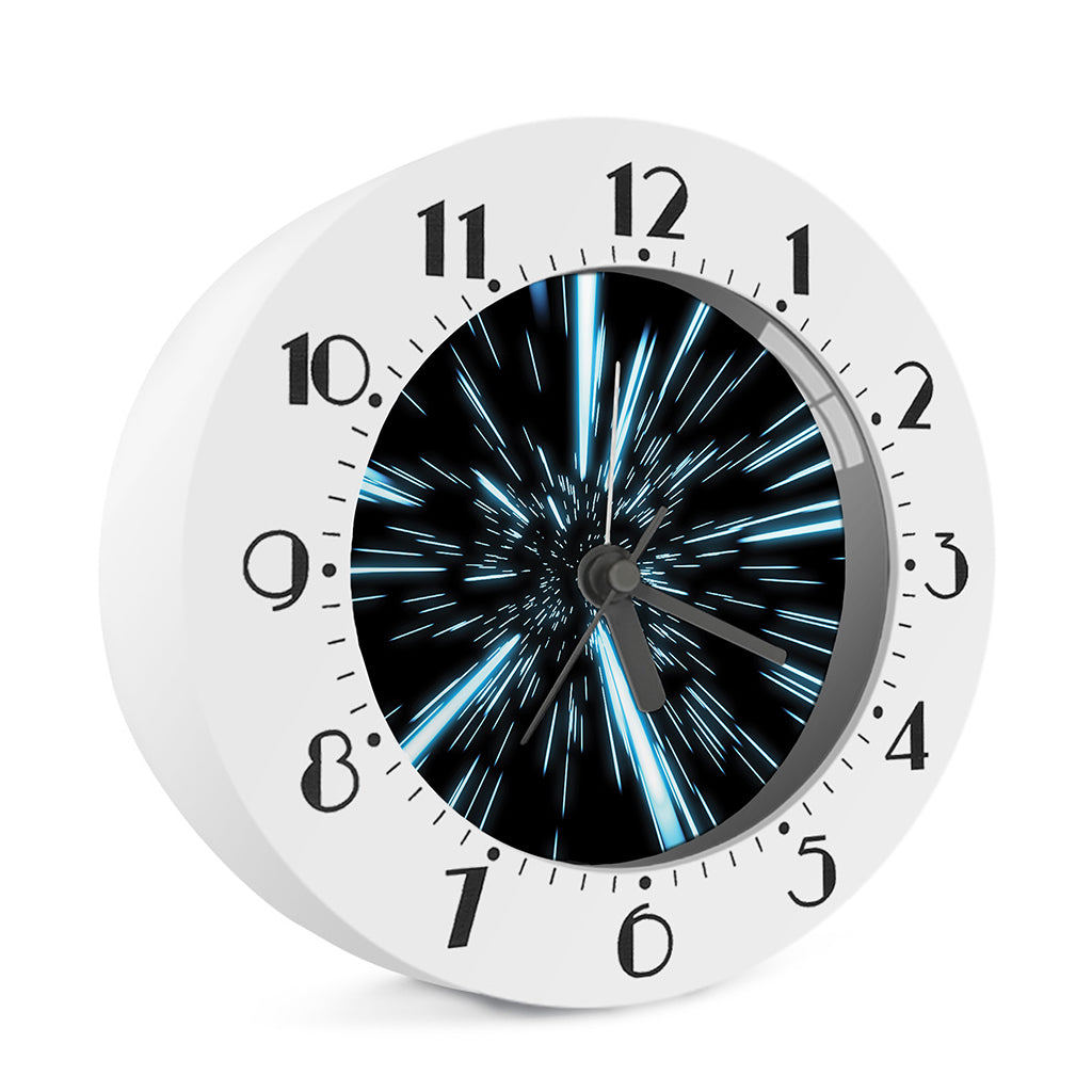 Hyperspace Lightspeed Print Alarm Clock