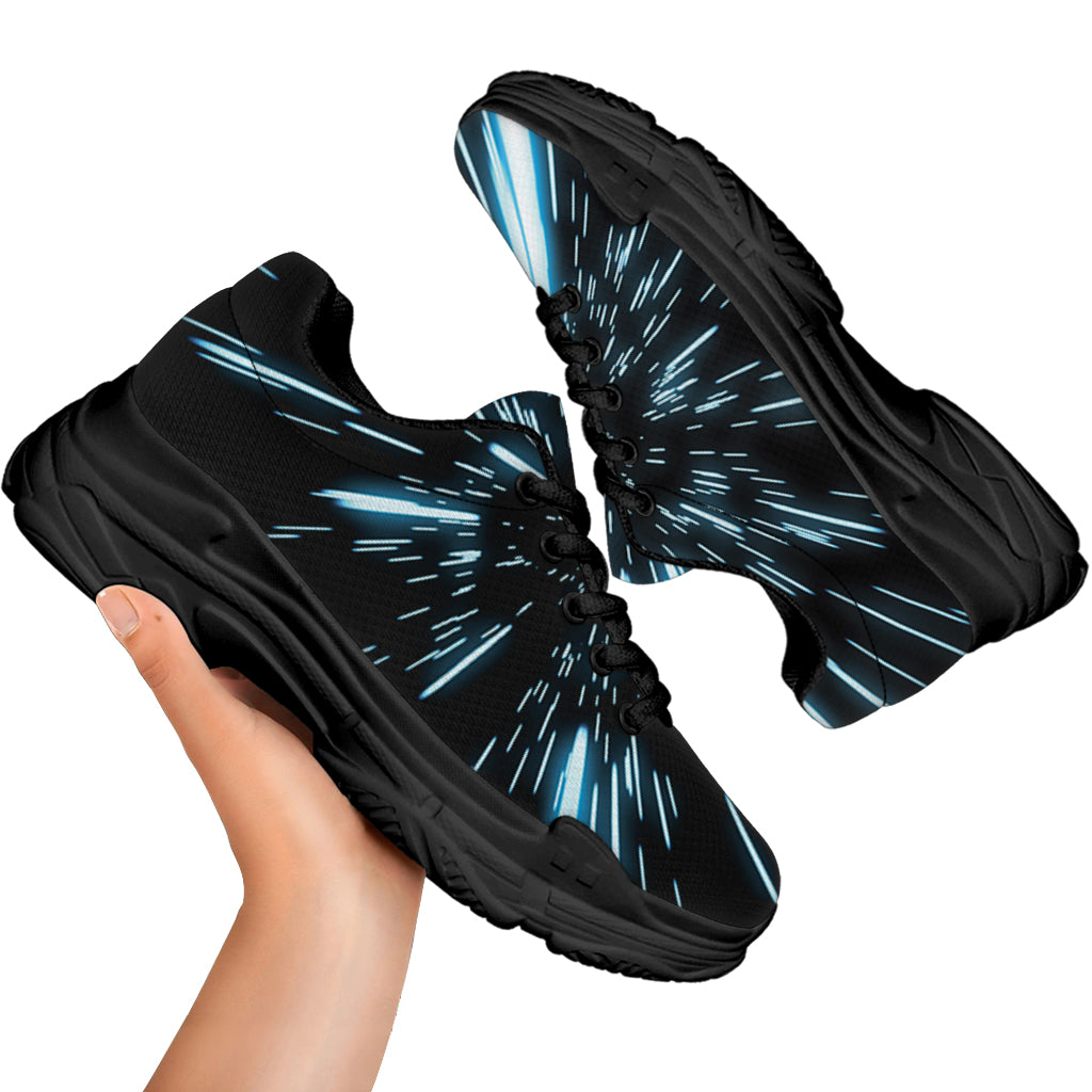 Hyperspace Lightspeed Print Black Chunky Shoes